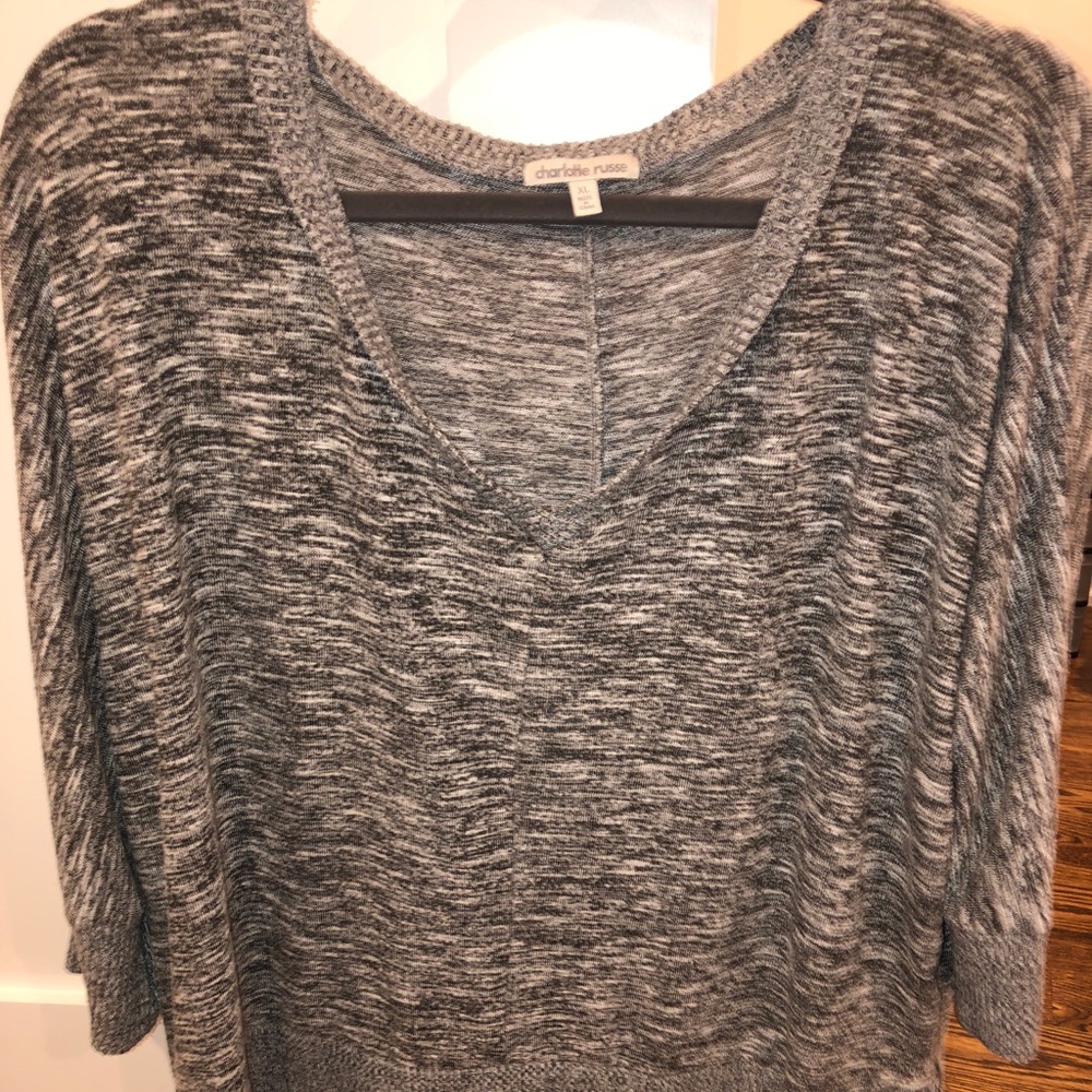 Charlotte russe grey sweater. Only worn twice.